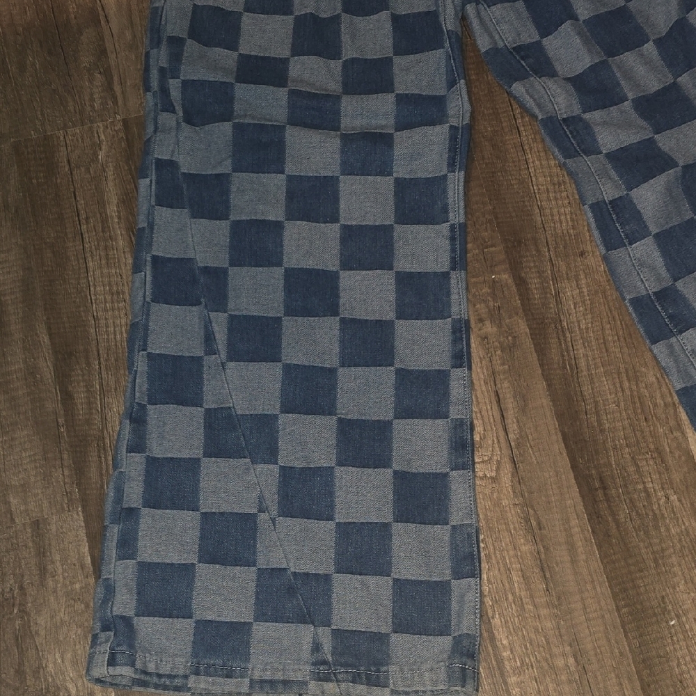 Blue Checkered Pants - Picture 7 of 8